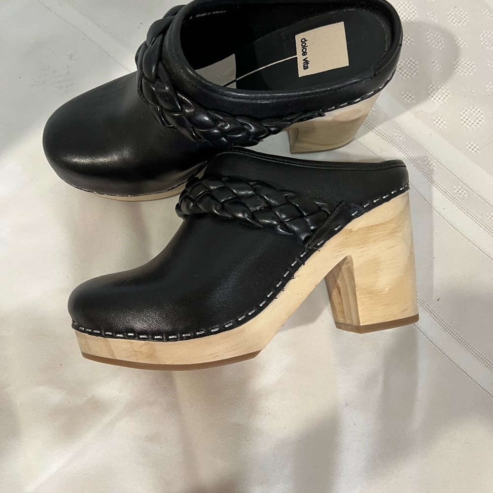 Dolce Vita Double Decker black mule New never worn Size 6 - Picture 4 of 11